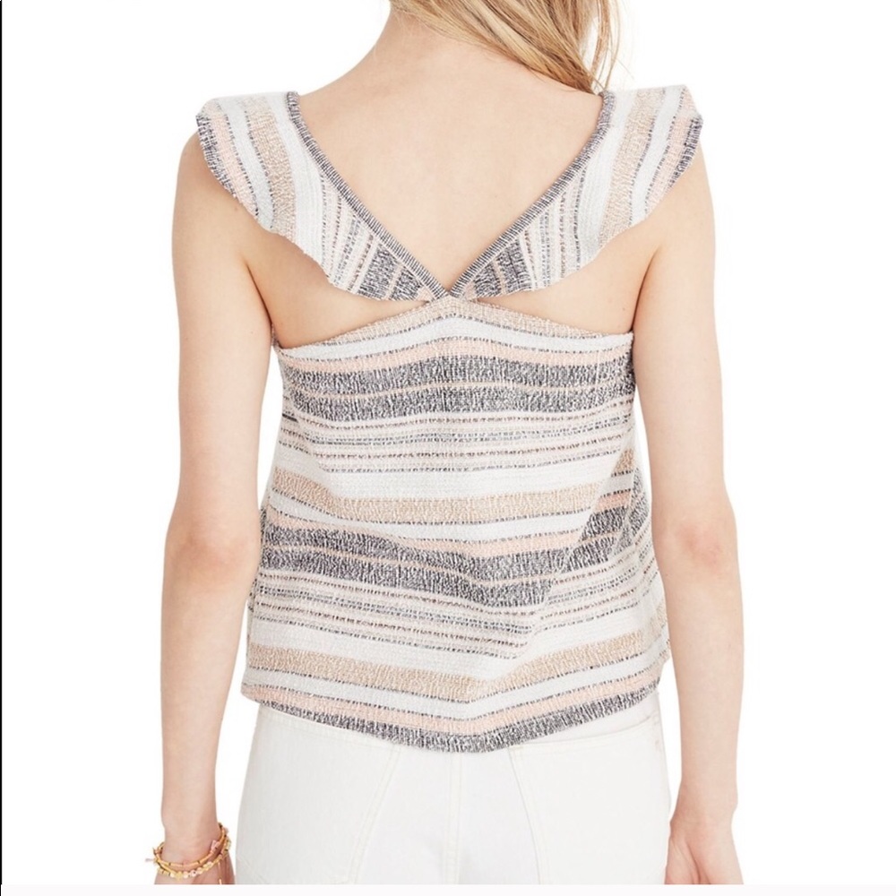 Texture & thread madewell ruffle strap tank